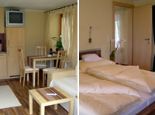 Wohnkueche und Schlafzimmer - Apart Hoedl Pertisau am Achensee