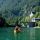 Boat driving at the lake Fernstein in Nassereith - Nassereith Tirolo 