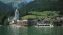 Die 2 Merkmale von St.Wolfgang: "Die Wallfahrtskirche" und "Der Schafberg".