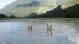Synchronschwimmen im Bergsee