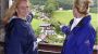 B & B Gästehaus-Pension Menkens vom Kirchturm aus gesehen