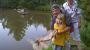 Fishing at our housepond