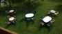 Garten mit Sitzgarnituren und Holzkohlengrill - Selbstversorgerhaus Lumper Holzgau