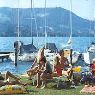 Abkühlung im Attersee